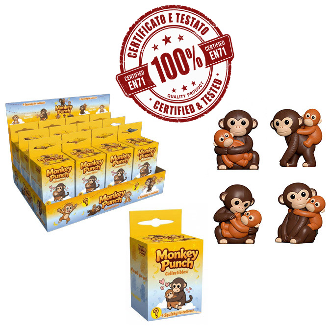 MONKEY PUNCH Personaggio Squishy 7cm – 4ass In Blind Box – In espo da 12pz…x240